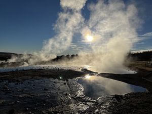 Geysir Hot Spring puddles